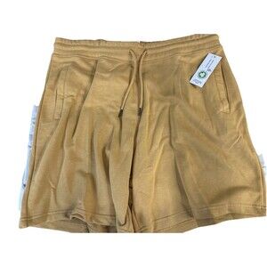 NWT Unbranded Unisex Organic Cotton Sweatshorts Sand